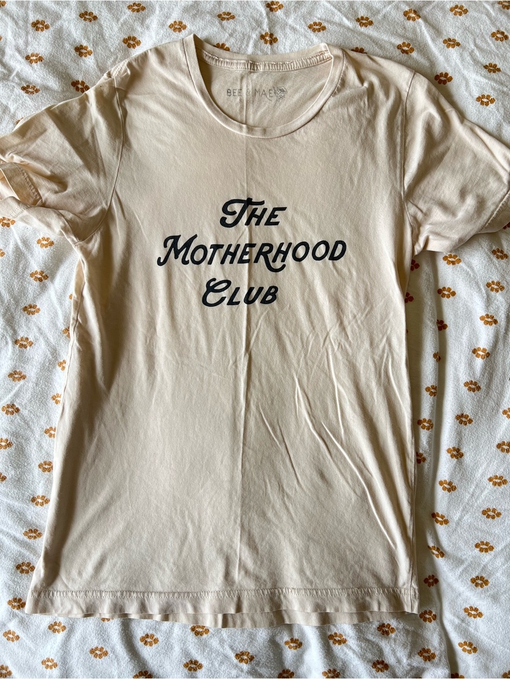 The Motherhood Club Short Sleeve Tee in Beige by